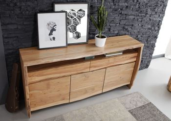 Sideboard Akazie 191x45x96 natur lackiert PURE ACACIA #102