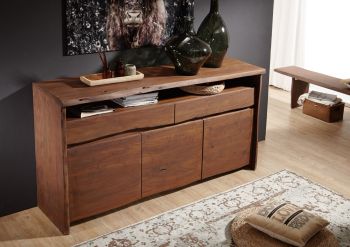Sideboard Akazie 191x45x96 braun lackiert PURE ACACIA #202