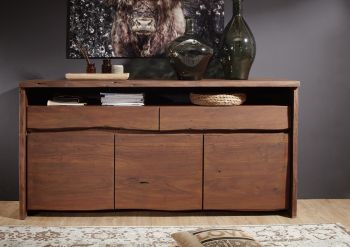 Sideboard Akazie 191x45x96 braun lackiert PURE ACACIA #202