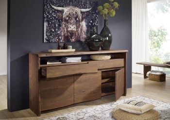 Sideboard Akazie 191x45x96 braun lackiert PURE ACACIA #202