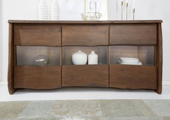 Sideboard Akazie 191x45x96 braun lackiert PURE ACACIA #808