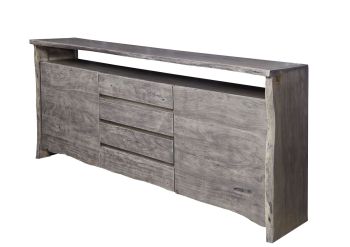 Sideboard Akazie210x45x96 grau lackiert PURE ACACIA #901