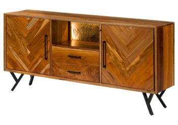 Sideboard Altholz 180x40x81 natur lackiert AVIGNON #111
