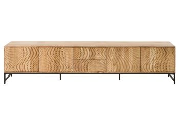 TV-Board Akazie 260x40x55 natur lackiert MARRAKESCH #107