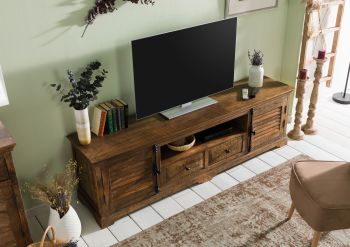 TV-Board Mango 200x45x60 dunkelbraun geölt RODEZ #149