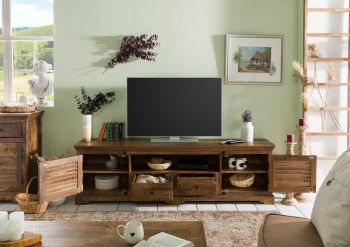 TV-Board Mango 200x45x60 dunkelbraun geölt RODEZ #149
