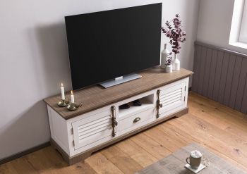 TV-Board Mango 170x45x55 weiß lackiert TOULOUSE #111
