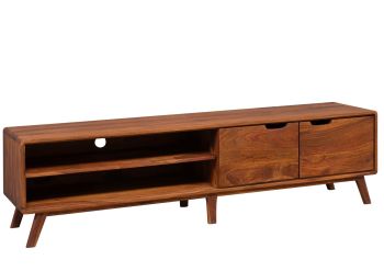TV-Board Sheesham 180x40x48 walnuss lackiert MALMÖ 2 #122
