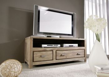 TV-Board Sheesham 148x55x60 braun geölt BUDDHA #118