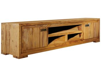 TV-Board Sheesham 180x47x40 braun geölt NATURE BROWN #856