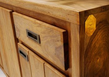 Sideboard Sheesham 148x47x75  braun geölt NATURE BROWN #857