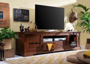 TV-Board Akazie 200x45x55 nougat lackiert OXFORD #326