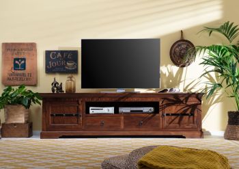 TV-Board Akazie 200x45x55 nougat lackiert OXFORD #326