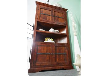 Eckschrank Akazie 107x54x190 nougat lackiert OXFORD #526