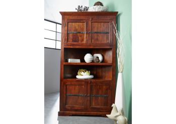 Eckschrank Akazie 107x54x190 nougat lackiert OXFORD #526
