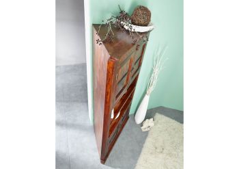 Eckschrank Akazie 107x54x190 nougat lackiert OXFORD #526