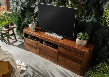 TV-Board Sheesham 178x40x58 walnuss gewachst TORONTO #220