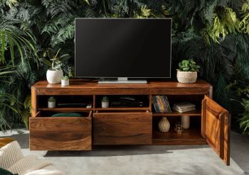 TV-Board Sheesham 178x40x58 walnuss gewachst TORONTO #220