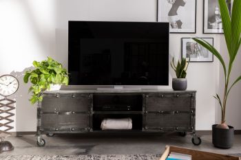 TV-Board Mango 170x40x60 grau lackiert HEAVY INDUSTRY #133