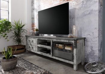 HEAVY INDUSTRY TV-Board 190x40x60 Mango und Eisen - Unterschiedliche Farben