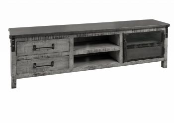 TV-Board Mango 190x40x60 grau lackiert HEAVY INDUSTRY #134
