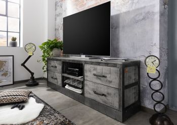 HEAVY INDUSTRY TV-Board 180x40x60 Mango und Eisen - Verschiedene Farben