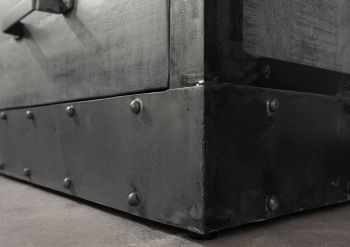 TV-Board Mango 180x40x60 grau lackiert HEAVY INDUSTRY #139