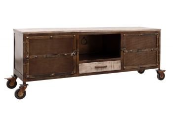 TV-Board Mango 150x40x60 braun lackiert HEAVY INDUSTRY #219
