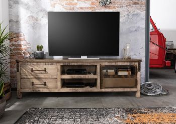 TV-Board Mango 190x40x60 braun lackiert HEAVY INDUSTRY #234