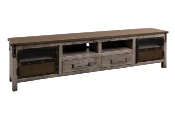 TV-Board Mango 220x40x60 braun lackiert HEAVY INDUSTRY #235