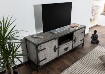 TV-Board Mango 150x40x60 grau lackiert TOKYO #108