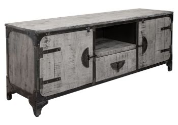 TV-Board Mango 150x40x60 grau lackiert TOKYO #108