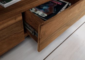 TV-Board Sheesham 125x45x50 braun geölt BUENO #1002