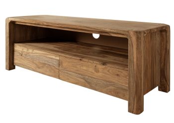 TV-Board Sheesham 125x45x50 braun geölt BUENO #1002