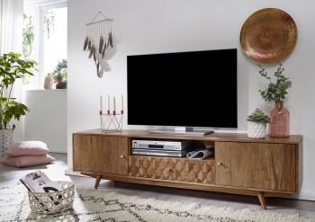 TV-Board 188x40x48 Akazie natur lackiert MOSAYK #105