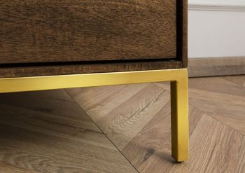 TV-Board Mango 160x45x55 braun geölt CHICAGO #101