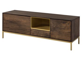 TV-Board Mango 160x45x55 braun geölt CHICAGO #101