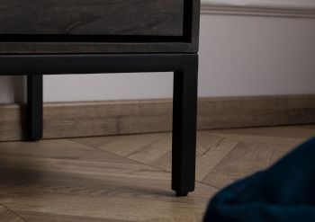 TV-Board Mango 200x45x55 dunkelgrau geölt CHICAGO #202