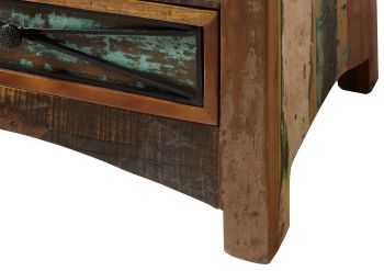 TV-Board Altholz 170x50x50 mehrfarbig lackiert NATURE OF SPIRIT #134