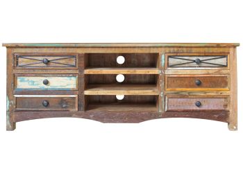 TV-Board Altholz 160x45x60 mehrfarbig lackiert NATURE OF SPIRIT #16
