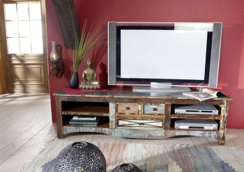 TV-Board Altholz 180x50x50 mehrfarbig lackiert NATURE OF SPIRIT #18