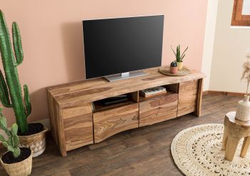 TV-Board Sheesham 178x48x58 natur lackiert / sandgestrahlt PURE SHEESHAM #222