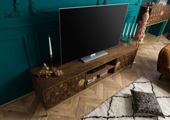 TV-Board Mango190x45x50 braun geölt DIAMOND #205