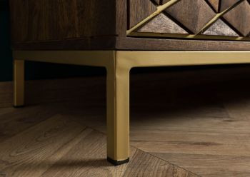 TV-Board Mango190x45x50 braun geölt DIAMOND #205