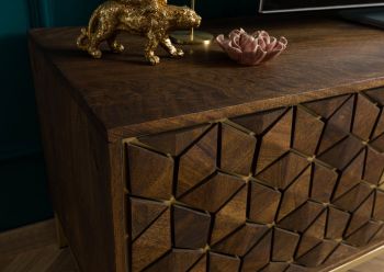TV-Board Mango190x45x50 braun geölt DIAMOND #205