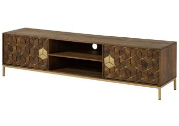 TV-Board Mango190x45x50 braun geölt DIAMOND #205