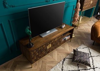 TV-Board Mango 145x45x50 braun geölt DIAMOND #206