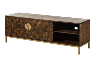 TV-Board Mango 145x45x50 braun geölt DIAMOND #206