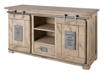 Sideboard Mango 128x45x70 whitewash lackiert RAILWAY #302