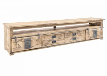 TV-Board Mango 260x50x60 whitewash lackiert RAILWAY  #355